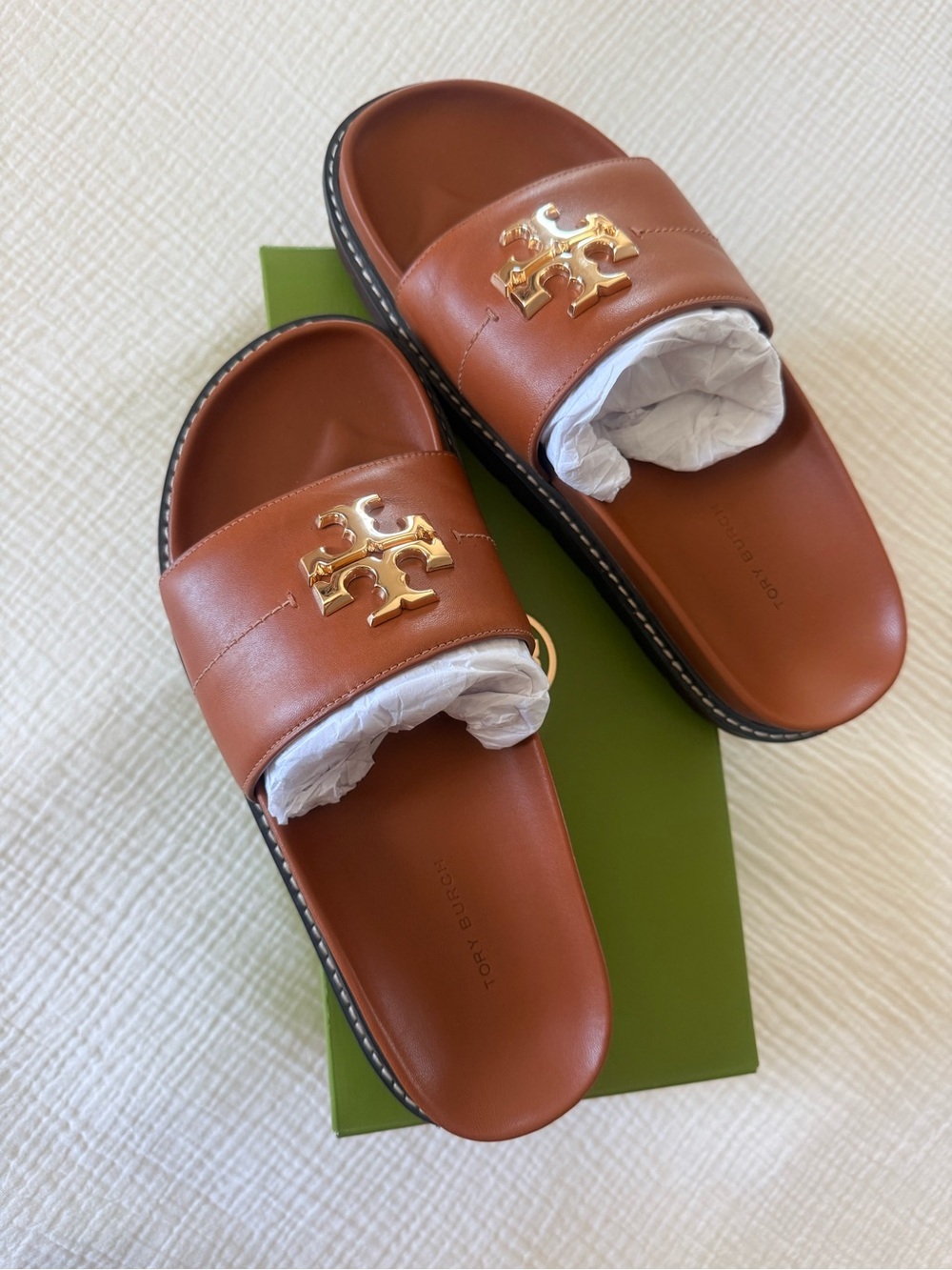 Tory Burch Everly Anatomic Lug Slide Sandals